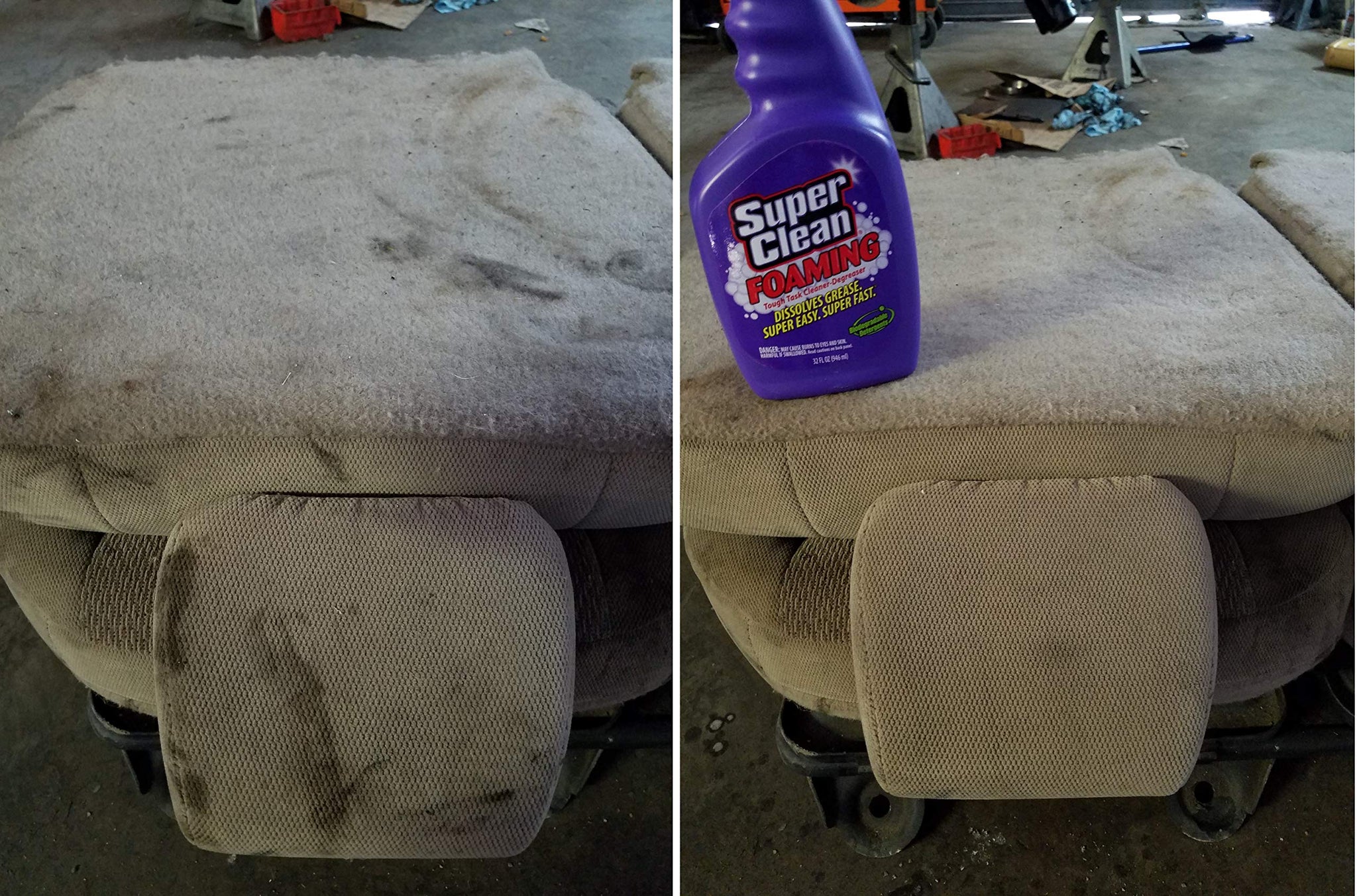 Super Clean Foaming Multi-Surface All Purpose Cleaner Degreaser Spray, Biodegradable, Full Concentrate, 32 ounce