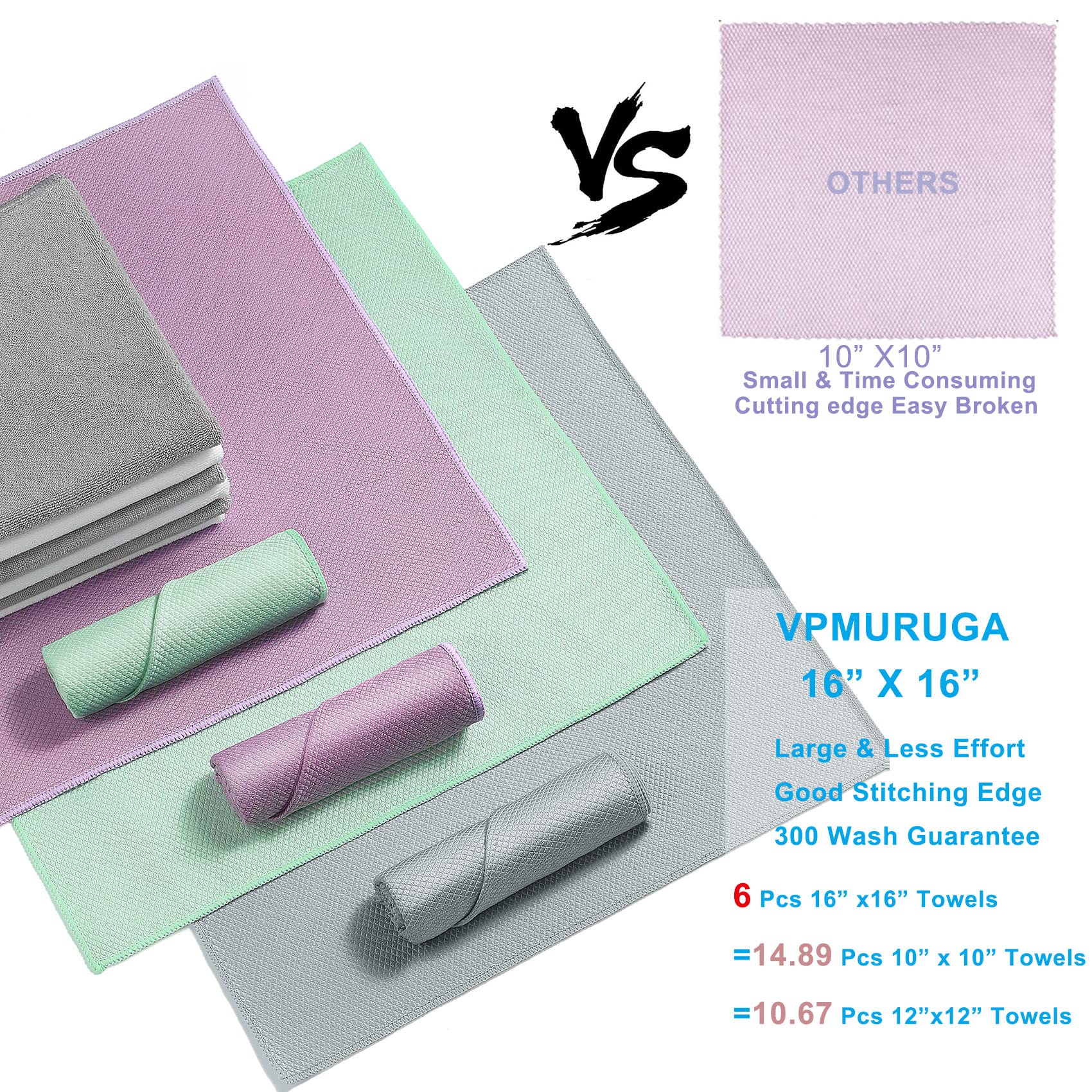 Fish Scale Streak Free Magic Glass Window Car Mirror Microfiber Cleaning Cloth Cleaner Cloths,Lint Free Stainless Steel Windshield Shower Cleaning