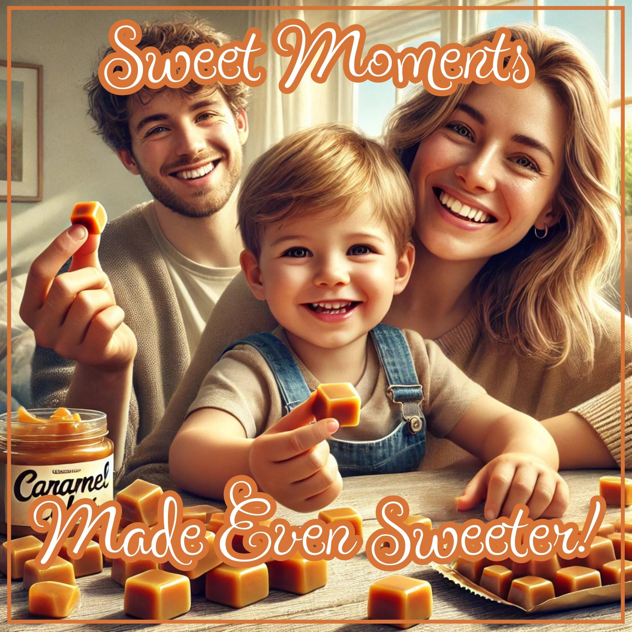 Butterscotch Caramel Squares Taffy Candy by Its Delish, 3 LBS Jumbo Container - Soft Caramels Candy Chews Individually Wrapped - Delicious Chewy