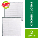 Scotch-Brite Premium Microfiber Kitchen Cloth, 2 Pack