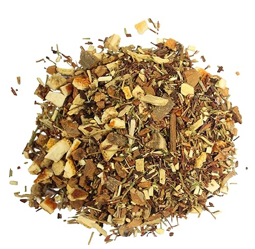 Nelson's Tea - Cinnamon Orange Vanilla - Rooibos Loose Leaf Tea - Caffeine Free - Green rooibos, cinnamon bark, licorice root, honey bush, red