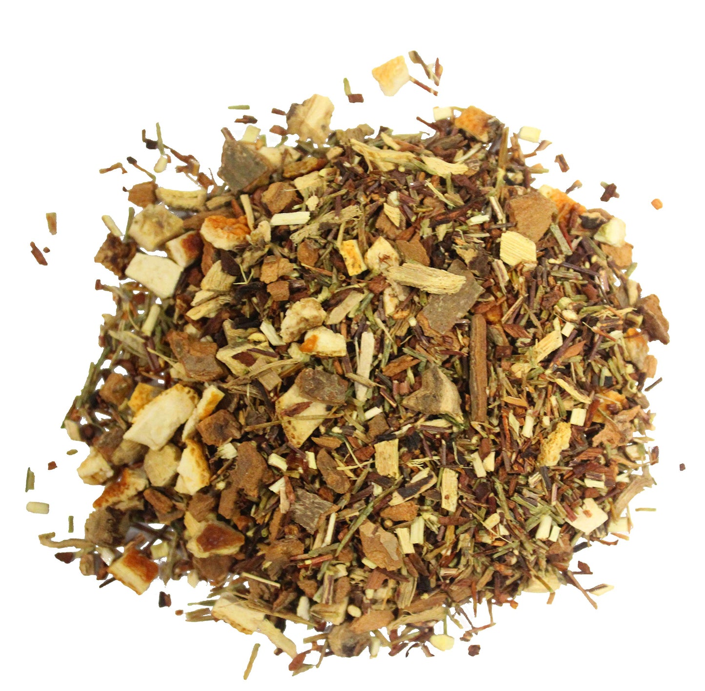 Nelson's Tea - Cinnamon Orange Vanilla - Rooibos Loose Leaf Tea - Caffeine Free - Green rooibos, cinnamon bark, licorice root, honey bush, red