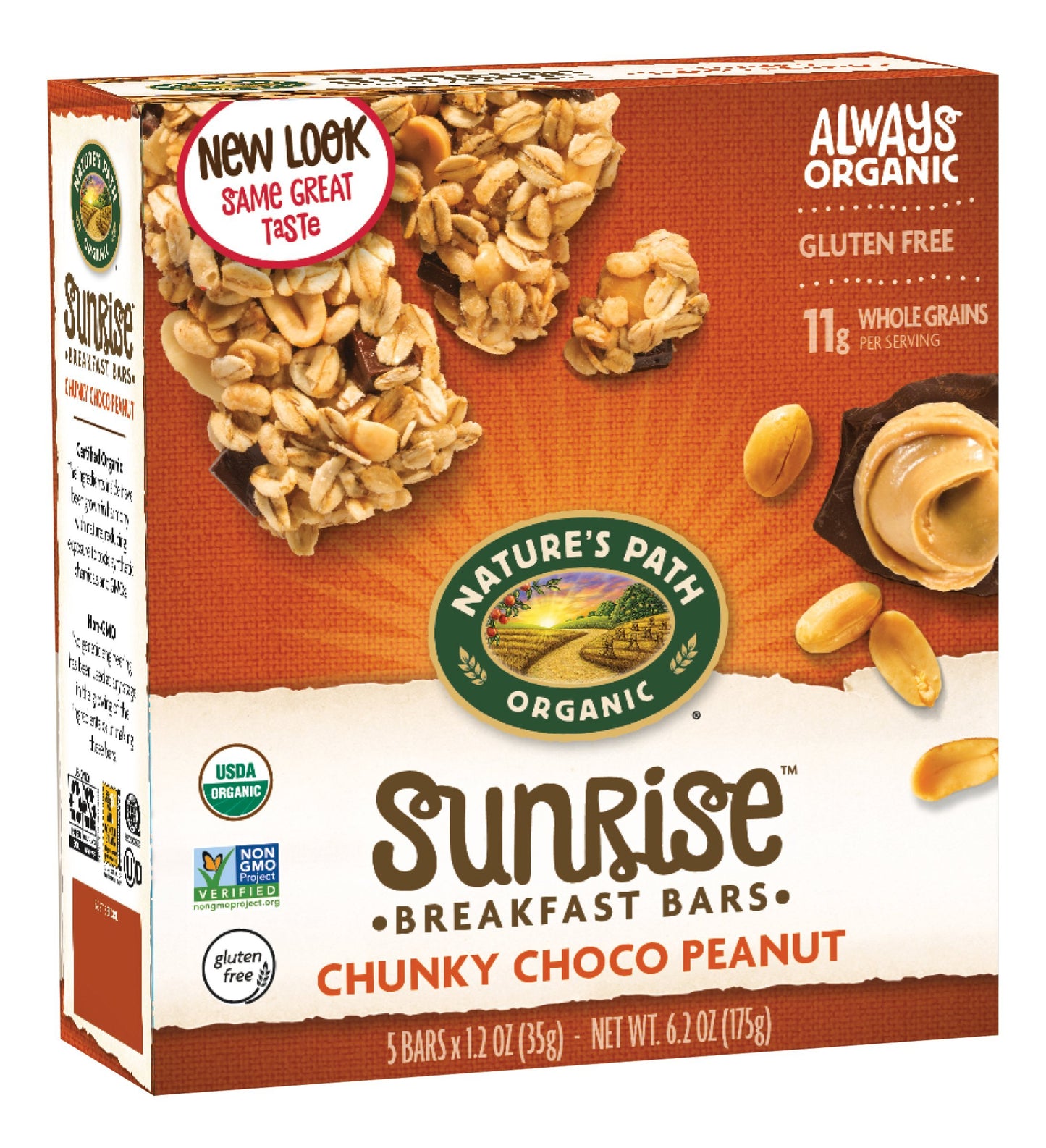 Nature's Path Organic Granola Bars, Peanut Choco, 5 Count