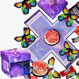 Astrology Sagittarius - No Setup Required Flying Butterfly Surprise Explosion Gift Box by Send A Cake - Delicious 3" Mini Bundt Cakes - Birthday Gift
