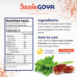 Goya Foods Sazón Seasoning with Coriander & Annatto, No Salt Added, 3.52 Ounce (Pack of 18)