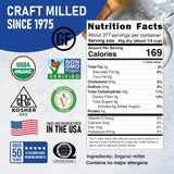 Great River Milling Organic Hulled Millet | Whole Grain Ancient Grain | Gluten-Free, High-Fiber Superfood | Non-GMO, Kosher Certified | Ideal for Salads, Porridge & Baking | 25 Lb (Pack of 1)