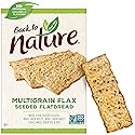 Back to Nature Multigrain Flax Seeded Flatbread Crackers - Dairy Free, Non-GMO, Made with Wheat Flour & Whole Grains, Delicious & Quality Snacks, 5.5