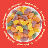 Fruit Slices 1-Pound Bag | Assorted Flavors Jellies | Dye Free Candy | Vegan Candy | Tangerine, Orange, Strawberry, Lemon | Naturally Flavored Sweets
