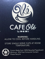 CAFE OLÃ‰ Cafe Ole Organics Peruvian Medium Roast Single Serve Coffee Cups