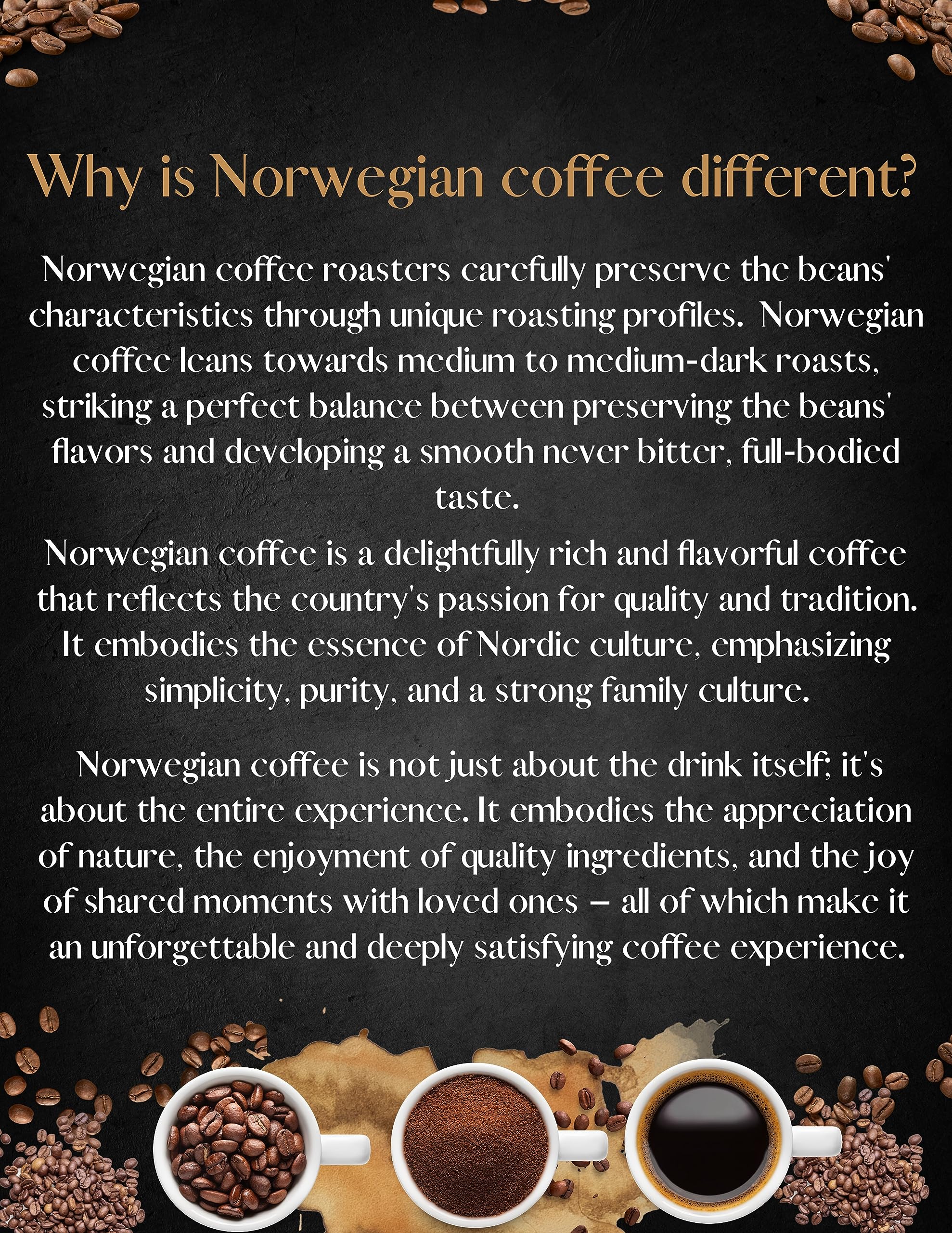 Sannes Coffee Co. Norwegian Coffee-Frokost Blend Light Roast Coffee-Smooth Never Bitter-Resealable bag (Ground, 8 oz)