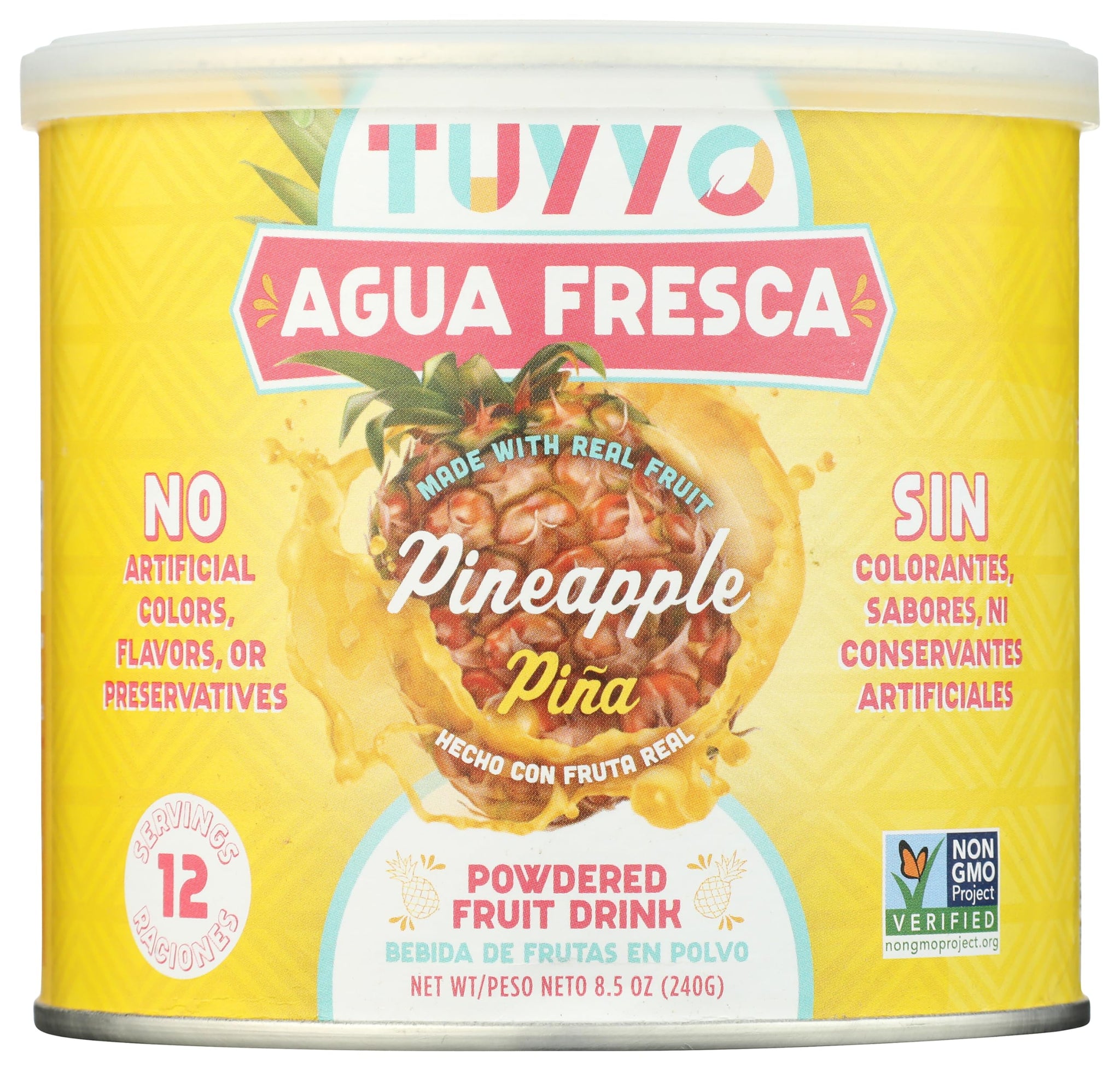 TUYYO Foods Pineapple Agua Fresca Drink Mix, 8.5 OZ
