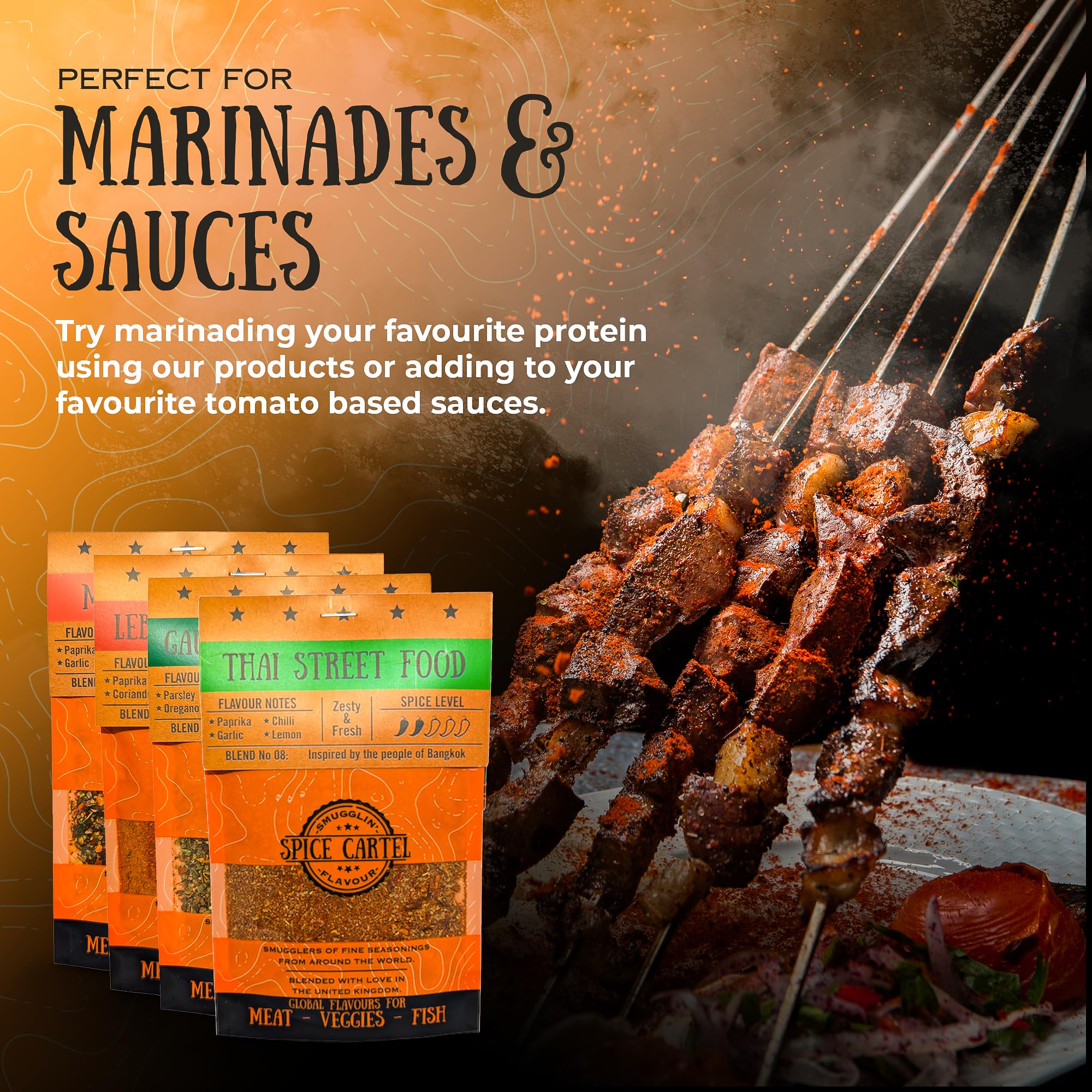 Spice Cartel's Lebanese Shawarma. Artisanal Herb & Spice Blend Inspired by Lebanon. Bring Your Chicken to Life with This Delicious Marinade. 35g