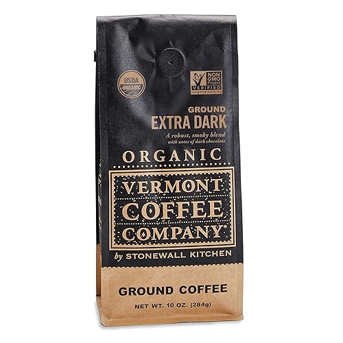 Vermont Coffee Company, Organic Extra Dark Roast Ground Coffee, 10oz., Made in the USA