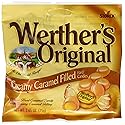 Werther's Original Creamy Caramel Filled Hard Candies - Individually Wrapped Hard Candies for Halloween, Parties, or Snacks - 2.65 oz Bag (Pack of 1)