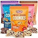 Cooper Street Twice Baked Biscotti Cookies Variety Pack - 5 Pack (5oz Each) - Light and Crispy Coffee Cookies 5 Flavors Assortment - Low-Calorie