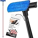 Tyroler Professional Window Squeegee for Home, 12"-80" Long Squeegee for Window Cleaning, 2-in-1 Window Cleaning Squeegee Kit, Indoor & Outdoor Window