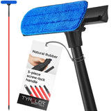 Tyroler Professional Window Squeegee for Home, 12"-80" Long Squeegee for Window Cleaning, 2-in-1 Window Cleaning Squeegee Kit, Indoor & Outdoor Window