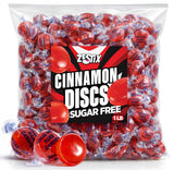Sugar Free Cinnamon Hard Candy, 1 lb. Bag - Individually Wrapped Cinnamon Candy Discs, Old Fashioned Sugarless Candy for Candy Bowls, Office Snacks
