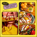 Yellowbird® Made w/ Organic Ghost Pepper Hot Sauce 9.8 oz. Pantry Size (Real Hot | 1 Bottle | Made w/ Organic Tomatoes, Garlic, & Dates)
