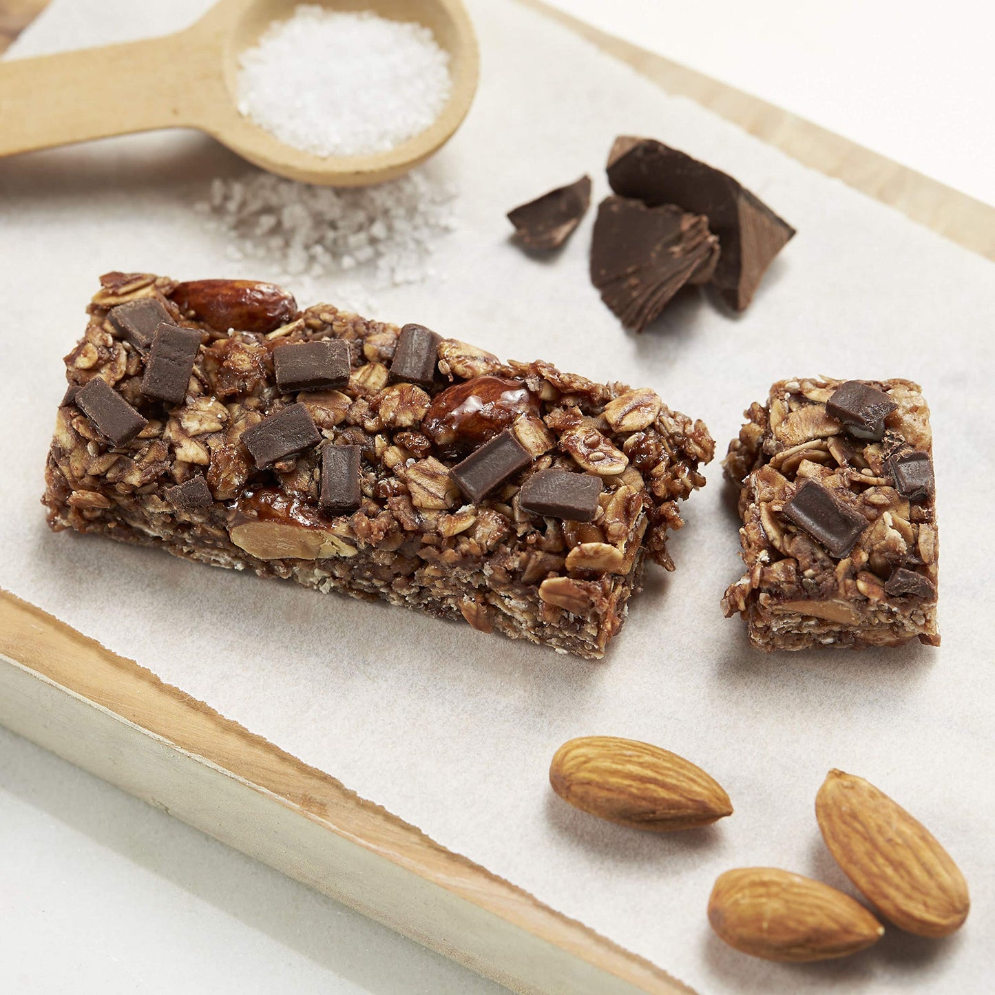 Chewy Granola Bars; Chocolate Almond Sea Salt With Chia
