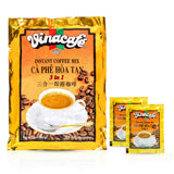 Vinacafe Instant Coffee Packets 3 in 1 Authentic Vietnamese Taste, Balanced Medium Roast Coffee Mix for Quick Preparation at Home, Office or Travel