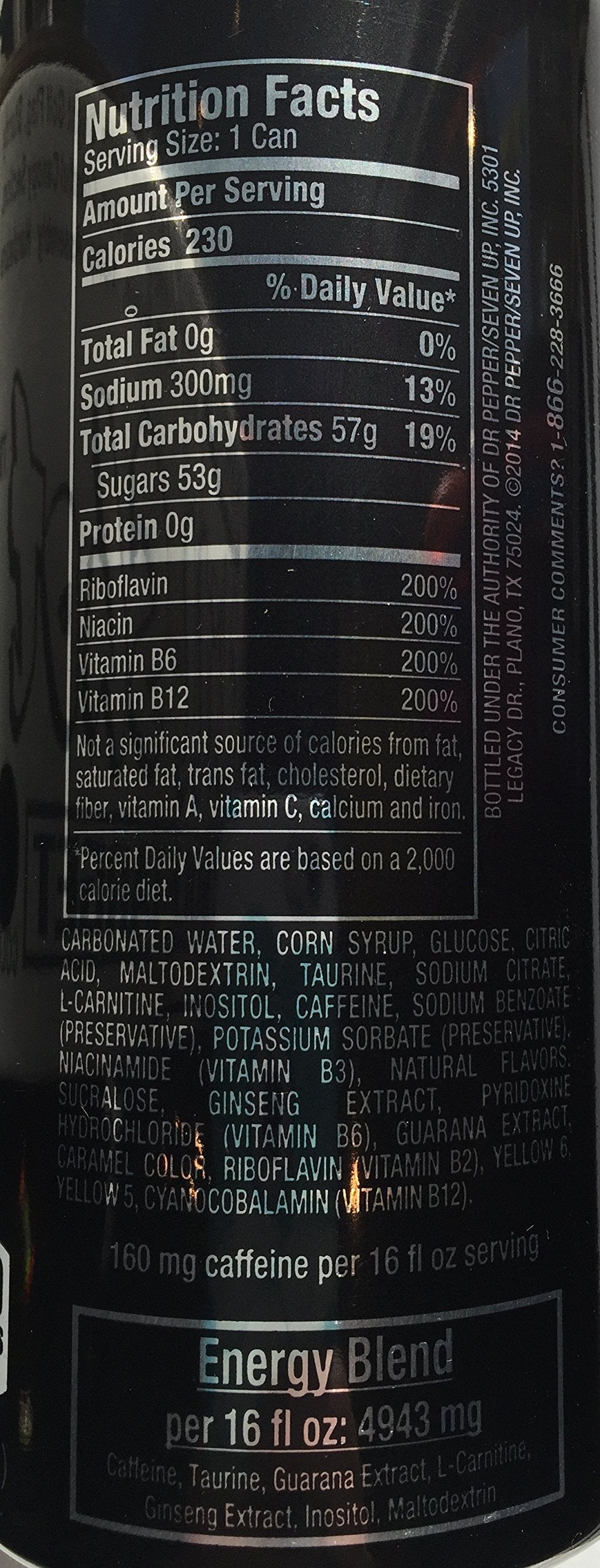 Venom Energy - Killer Taipan Mango In 16 Ounce Can (Case of 8)