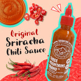 Three Mountains Brand, Original Sriracha Chili Sauce, 10 Oz., Pack of 3, NON-GMO Verified, All Natural, 10 Ounce (Pack of 3), 3.0 Count