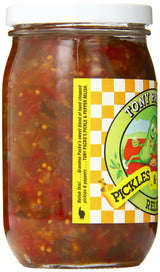 Tony Packo's Pickles and Peppers Relish, 16 Ounce Jar