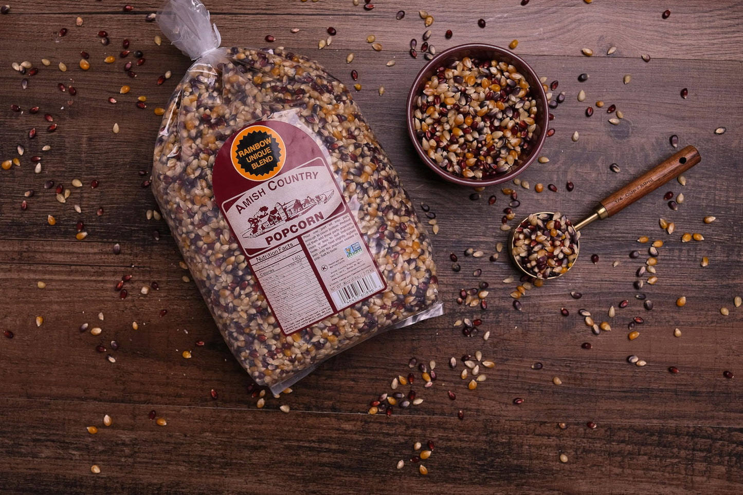 Amish Country Popcorn | 6 lb Bag | Rainbow Popcorn Kernels | Old Fashioned, Non-GMO and Gluten Free (Rainbow - 6 lb Bag)