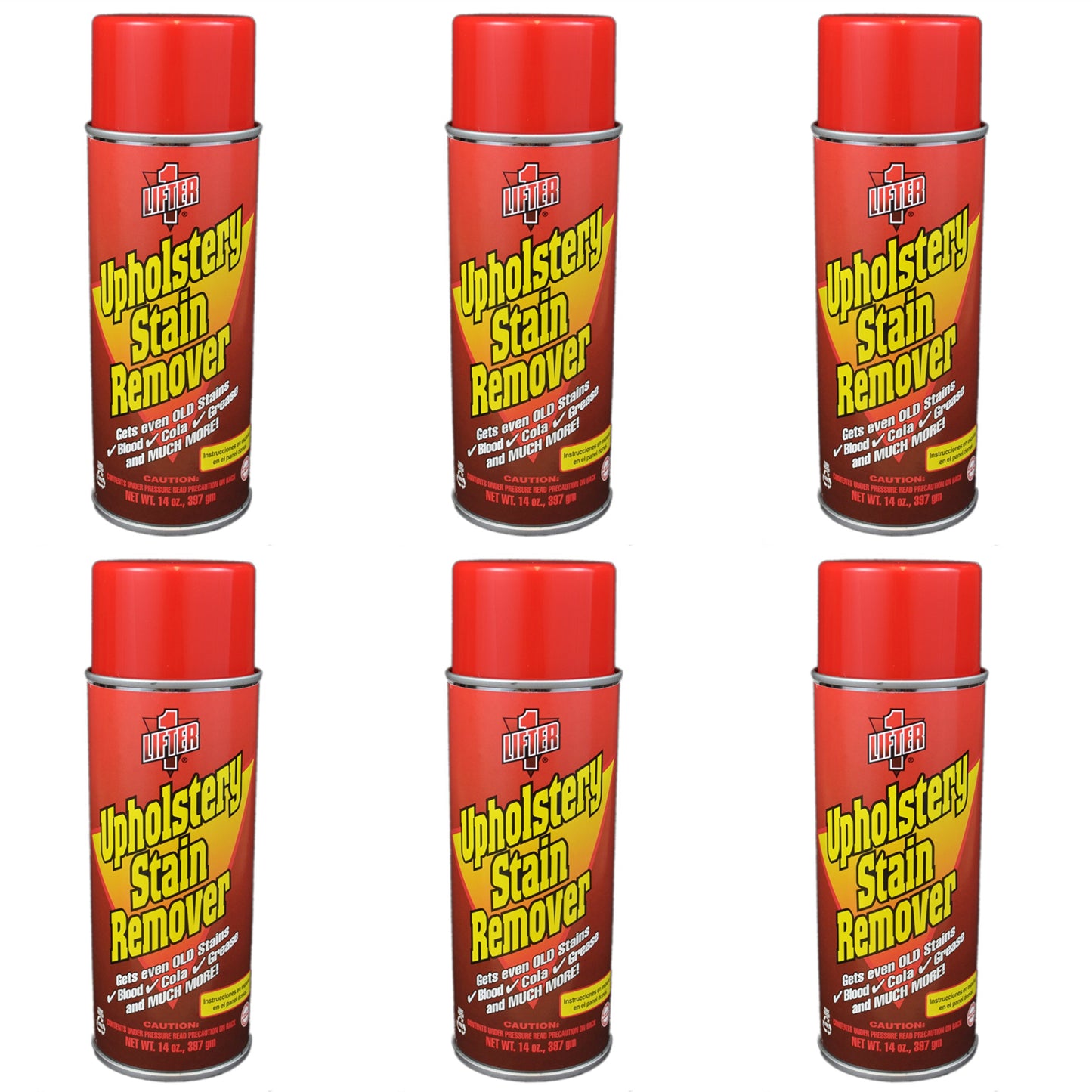 Lifter 1 Upholstery Stain Remover 14 Oz. (Case of 6 Cans)