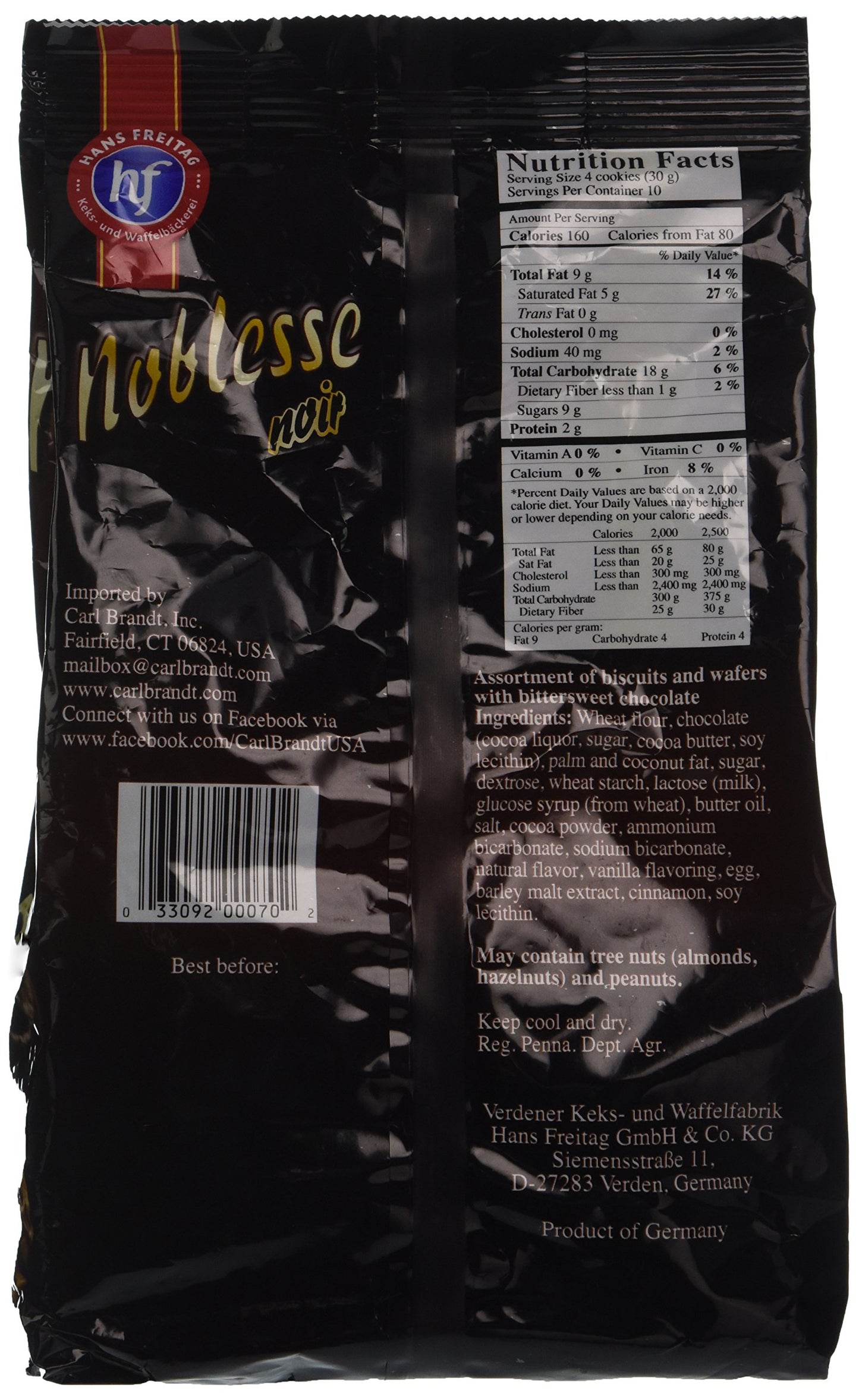 Hans Freitag Cookie Noblesse Noir