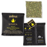 Mina Louiza, Organic Moroccan Lemon Verbena Tea, Organic Herbal Tea Bags, 15 Biodegradable Sachets, Refreshing Lemon Tea, Caffeine Free, Moroccan