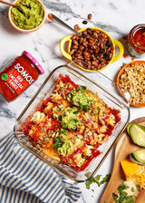 SOMOS Red Enchilada Sauce - Authentic Mexican Flavor & Trusted Quality - Gluten Free, Non-GMO & Vegan - Perfect for Enchiladas, Chip Dip | 8 oz Jar