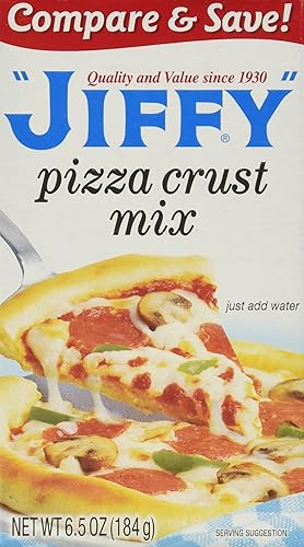 Jiffy Pizza Crust Mix, 6.5 Ounce (Pack of 6)