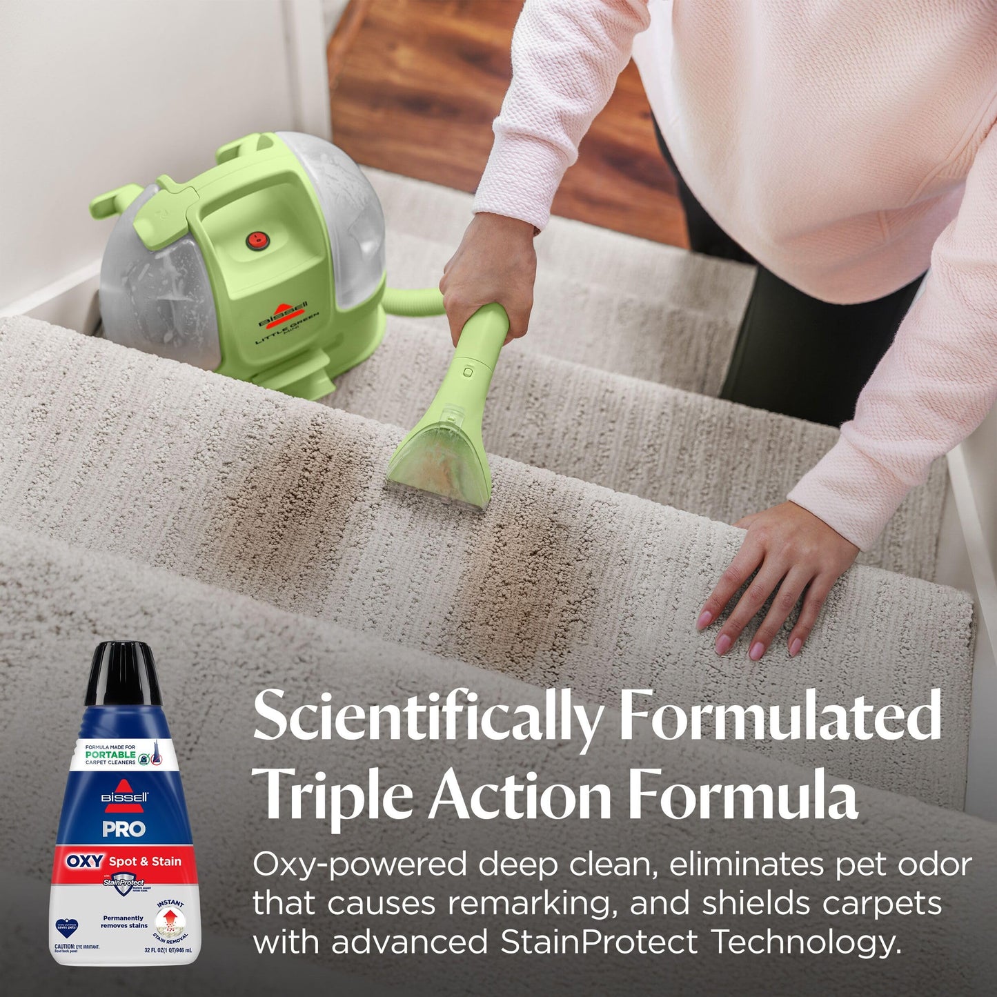 Bissell Professional Spot and Stain + Oxy Portable Machine Formula, 32 oz, Single, 32 Fl Oz