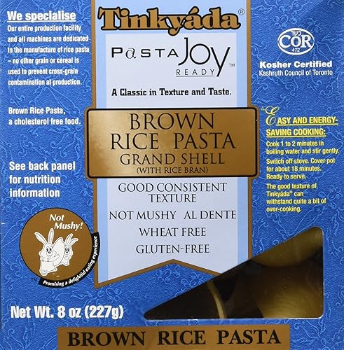 Tinkyada, Pasta Brown Rice Shell, 8 Ounce