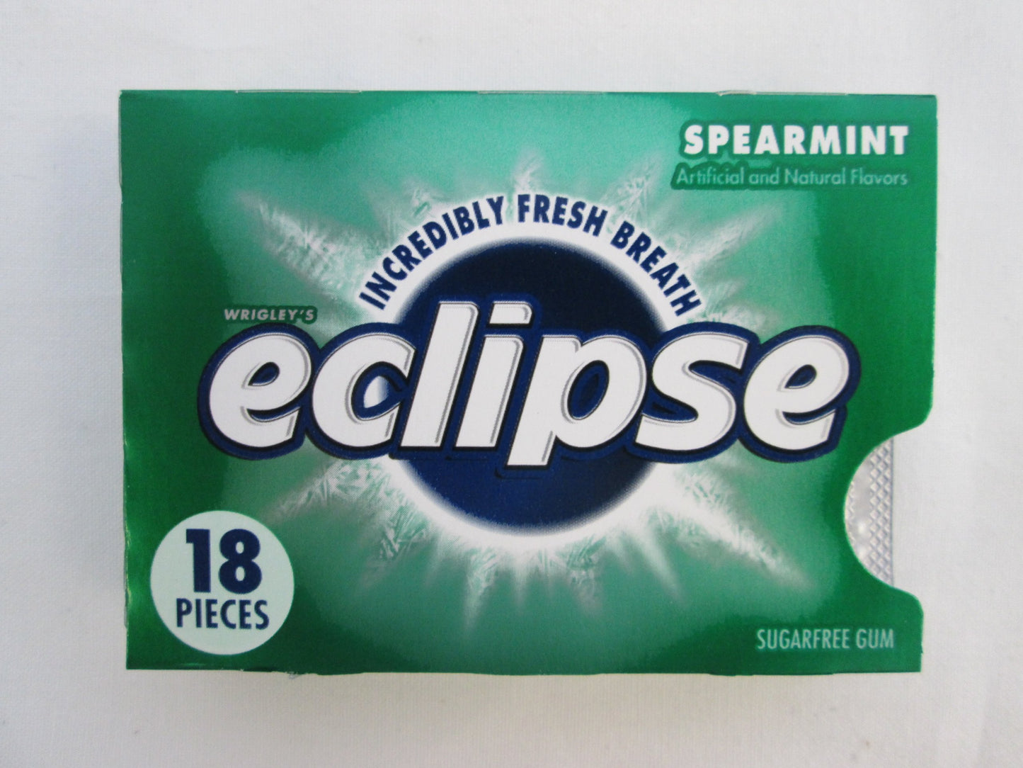 Eclipse Spearmint, Sugar-free Gum: 16 Pack of 18 Pieces