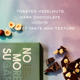 NOMOSU | Organic 72% Dark Chocolate with Hazelnut | 65g | 10 Pack | Sugar Free | USDA Organic | Vegan | Keto & Low Carb Friendly | Bold Cacao