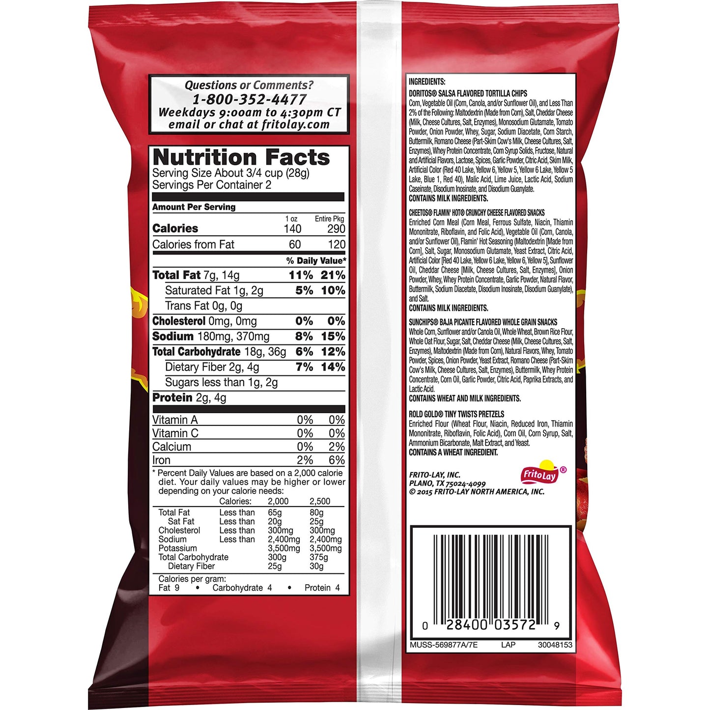 Munchies Snack Mix, 2 Flavor Variety Pack (28 Pack)