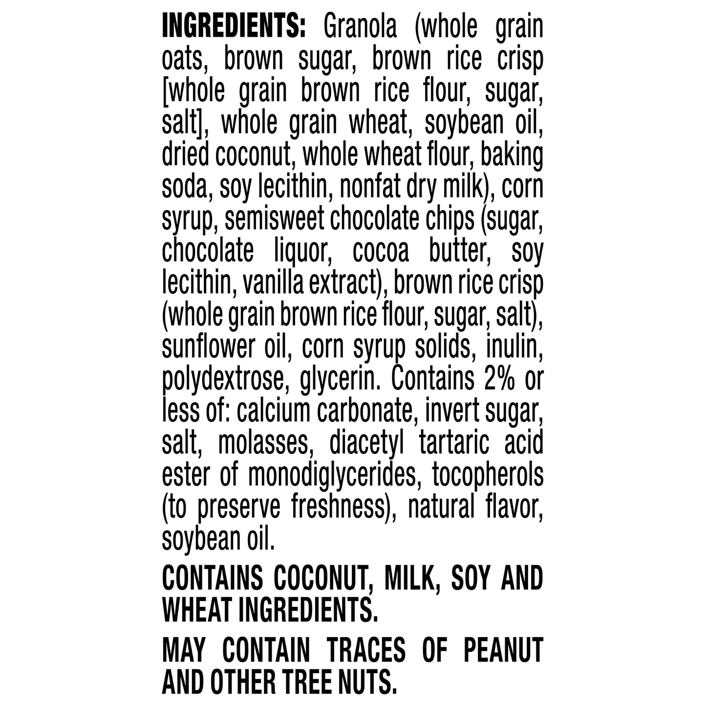 Quaker Chewy Granola Bars Chocolate Chip, 0.84 Oz, 8 Ct