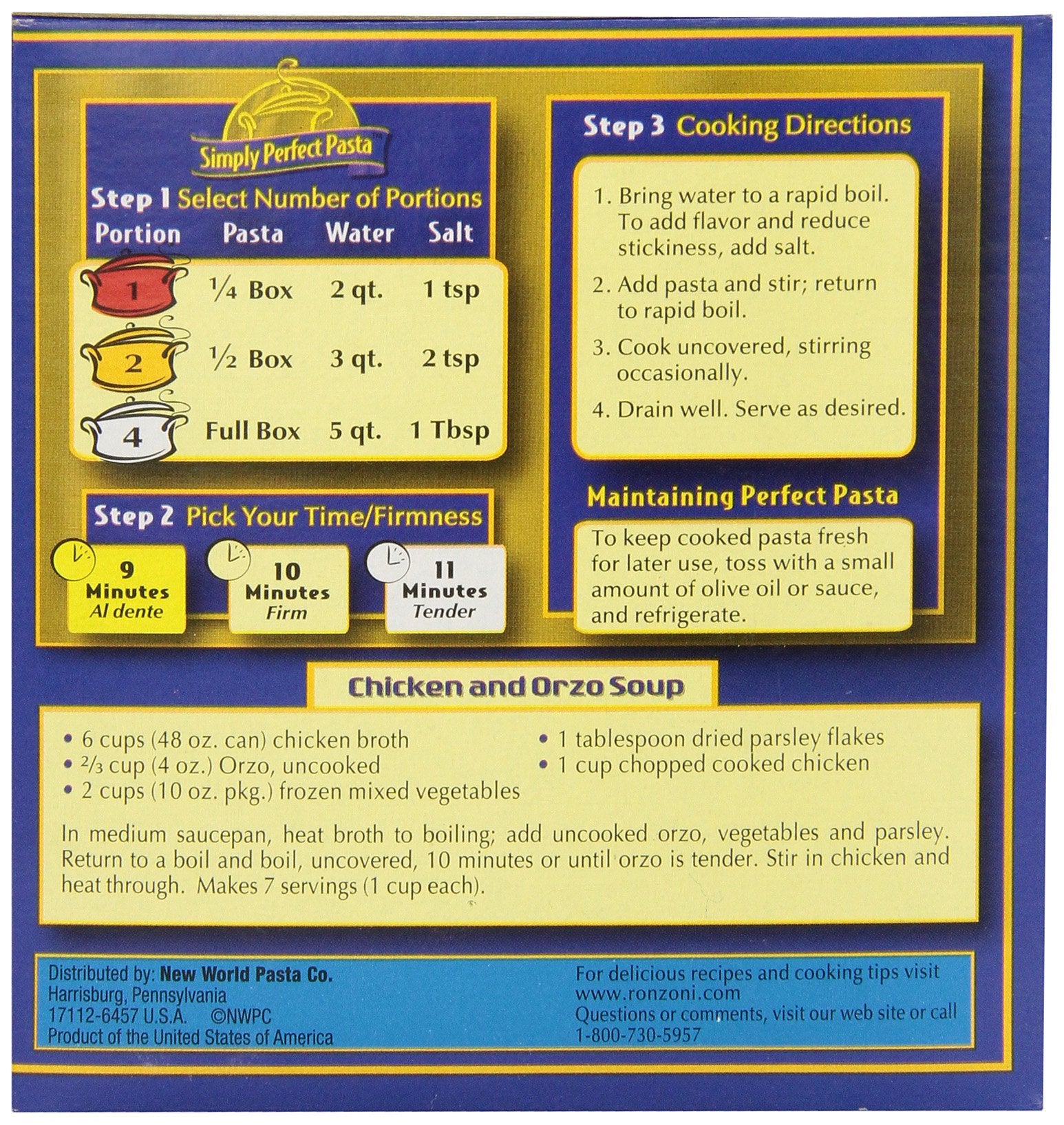 Ronzoni Orzo, 16-Ounce (Pack of 15)