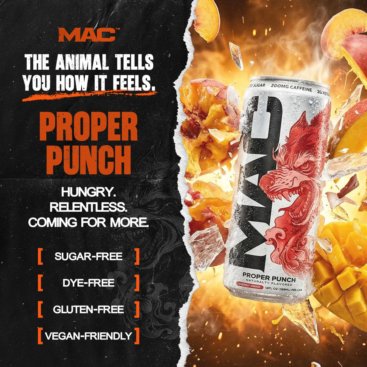 MAC Energy by Conor McGregor Proper Punch Sugar Free Energy Drink