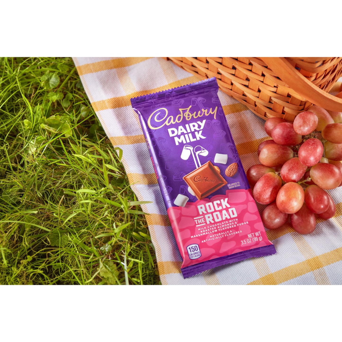 CADBURY DAIRY MILK Rock the Road Milk Chocolate Candy Bars, 3.5 oz (14 Count)