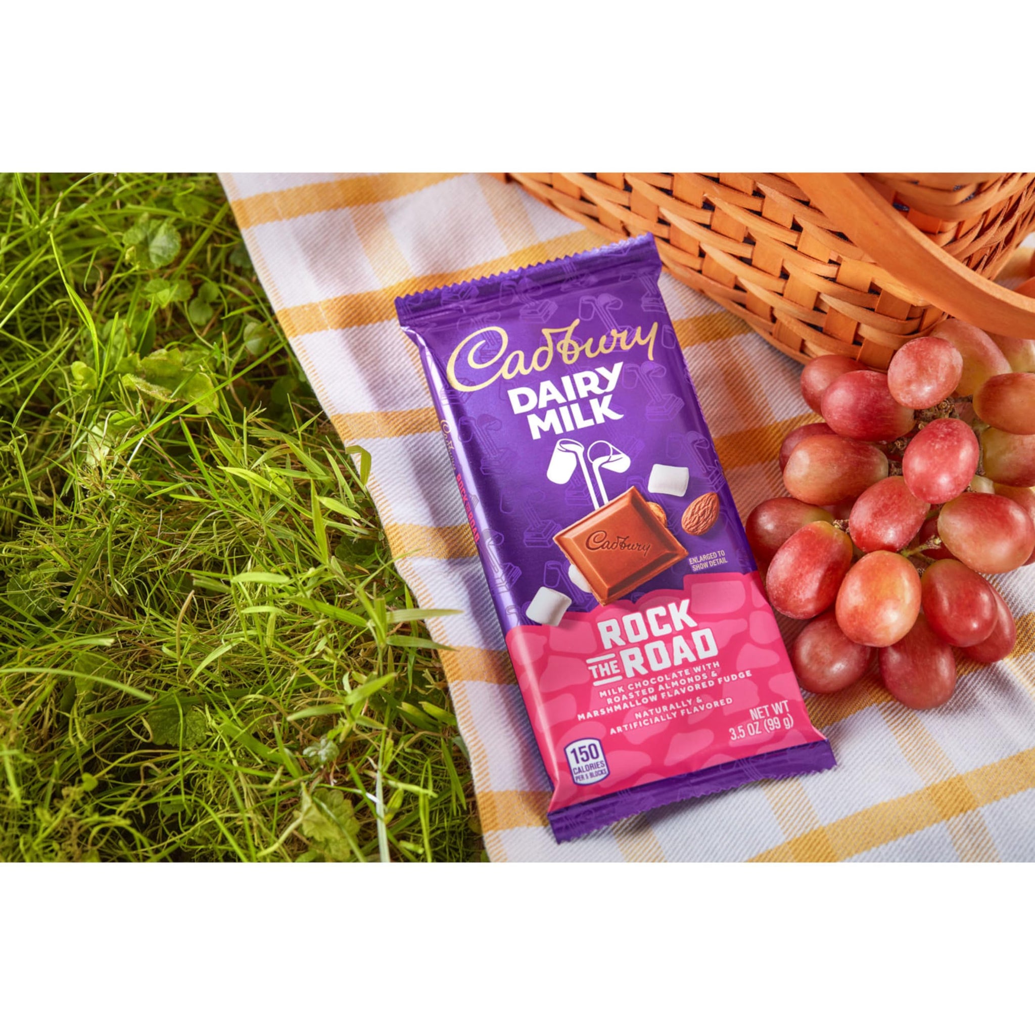 CADBURY DAIRY MILK Rock the Road Milk Chocolate Candy Bars, 3.5 oz (14 Count)