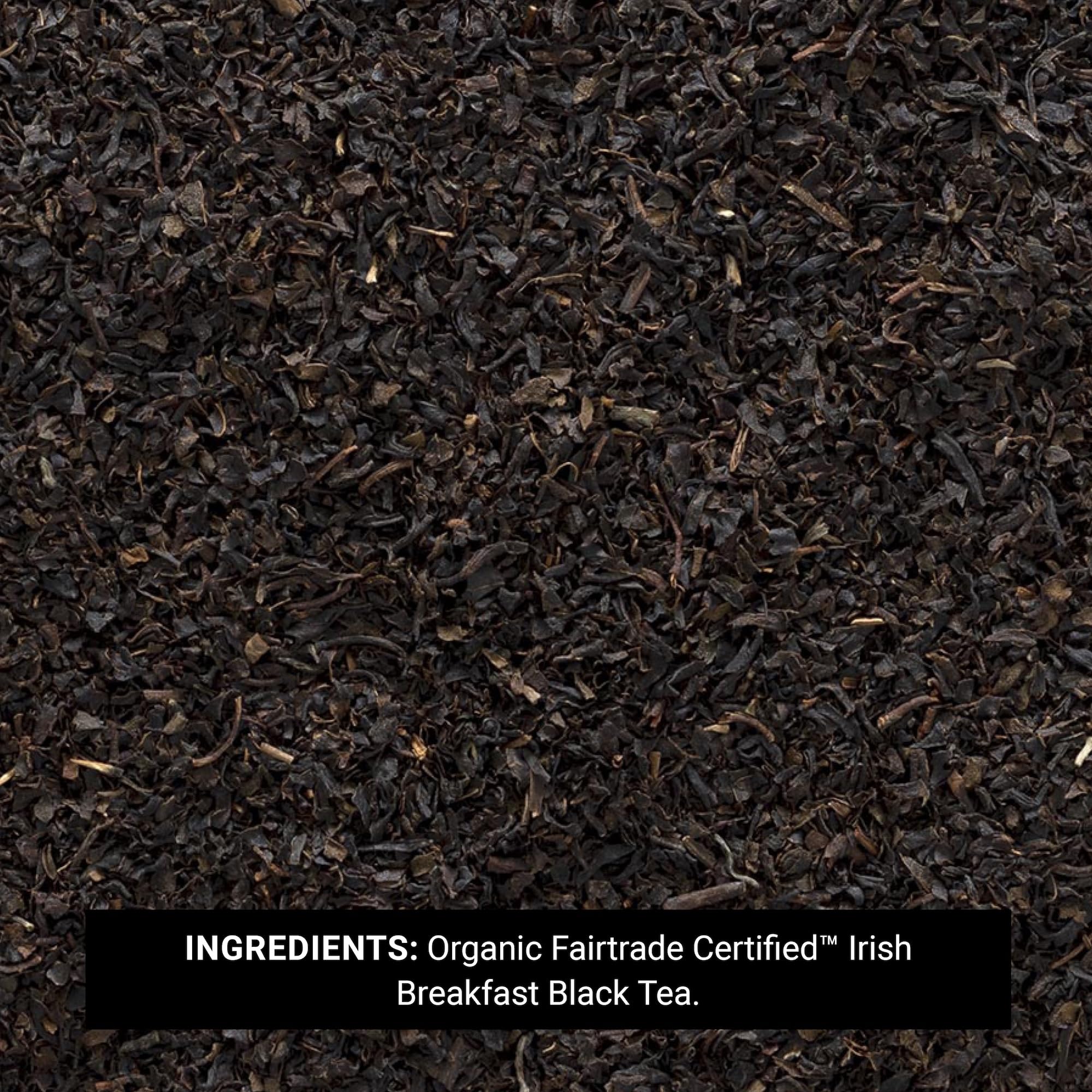 Frontier Co-op Certified Organic Fair Trade Irish Breakfast Tea, 1-Pound Bulk, Rustic, Warm & Bold Black Tea, Kosher,