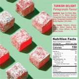 HazerBaba Turkish Delight Candy, Pomegranate Flavored, 3.5 Oz (Pack of 1)