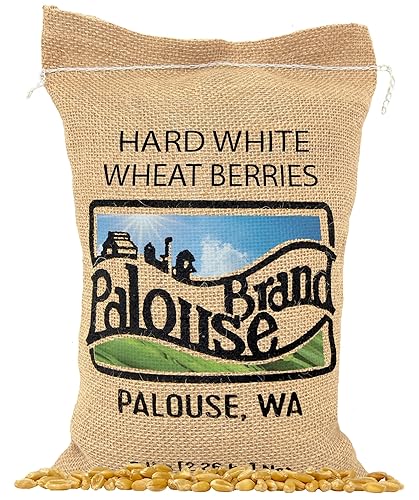Palouse Brand Certified Glyphosate Residue Free Hard White Wheat Berries | 5 LBS | Non-GMO Project Verified | Kosher