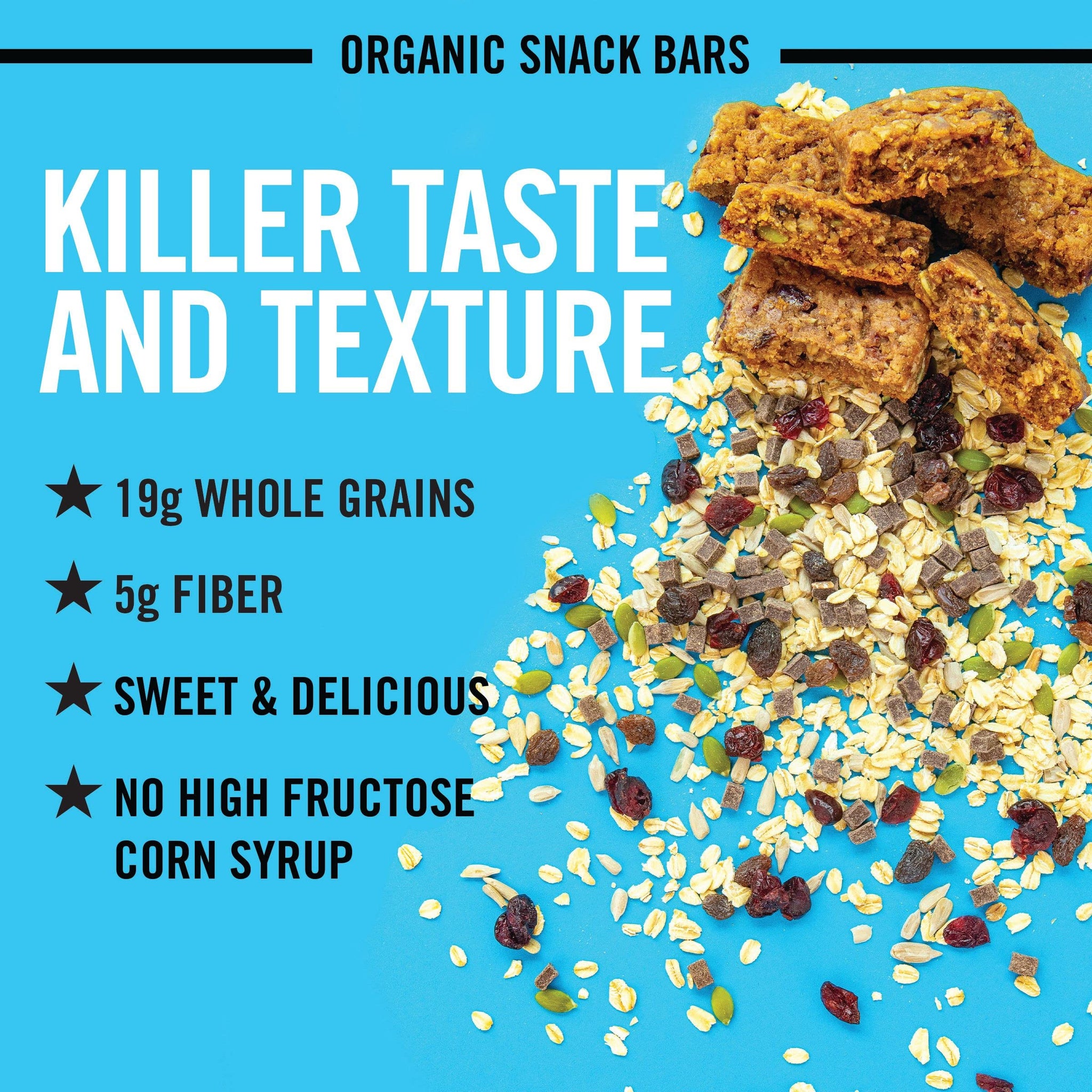 Dave's Killer Bread Trail Mix Crumble Organic Snack Bars, 12 Individually Wrapped Snack Bars (Pack of 1)