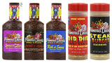 Famous Dave's BBQ Sauce & Seasoning Bundle (Pack of 6) (4) 19 oz Bottles of BBQ Sauce: Rich & Sassy, Natural Sweet, Sweet & Zesty, Devil's Spit + 2