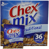 General Mills Chex Mix Traditional 60% Less Fat Than regular Potato Chips, 1.75 oz. Bags, 36 Count